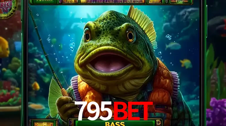 Personagem de peixe pescador do popular jogo de slot com tema de pescaria, uma das emocionantes opções de caça-níqueis para jogar e ganhar no cassino 795bet.